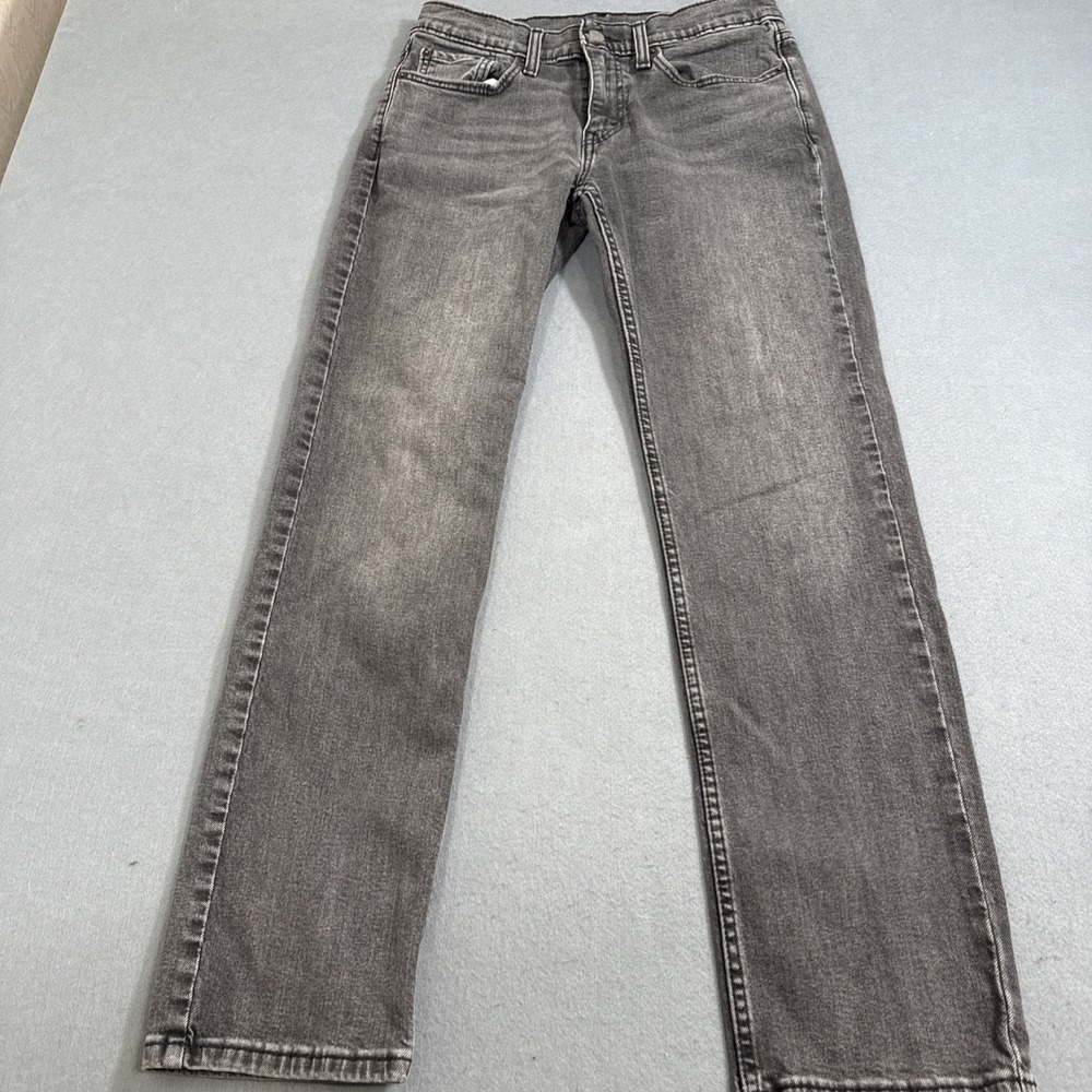 JEANS Levis 514 MENS 29X30 Black Slim Fit Straight Leg Denim Preppy Grunge
